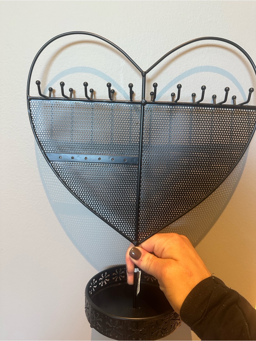 Heart shape jewelry organizer